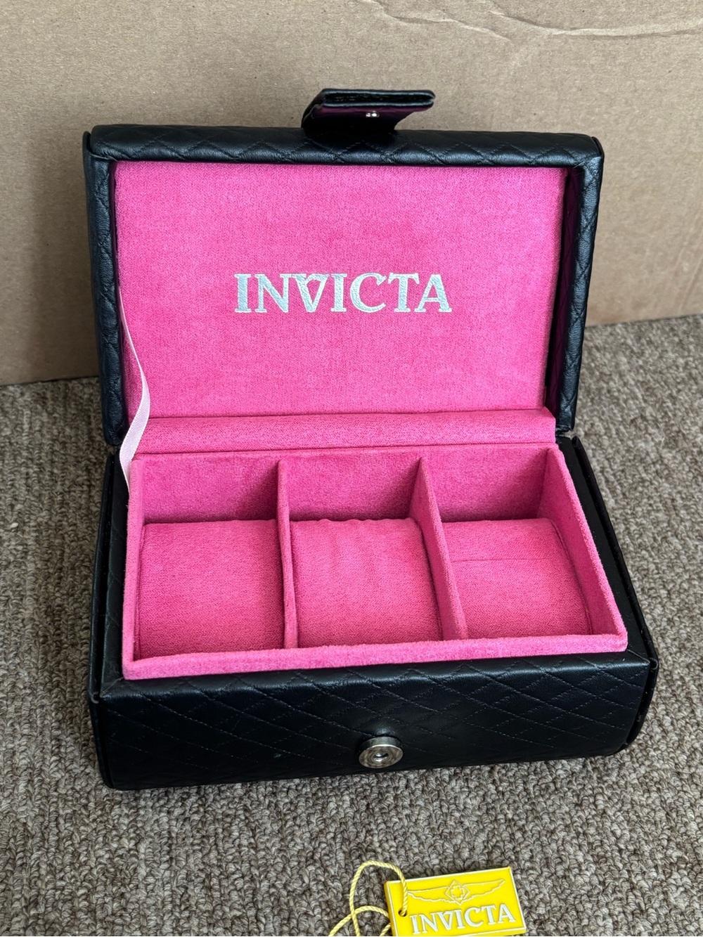 Invicta 3 Slot Watch Case Box